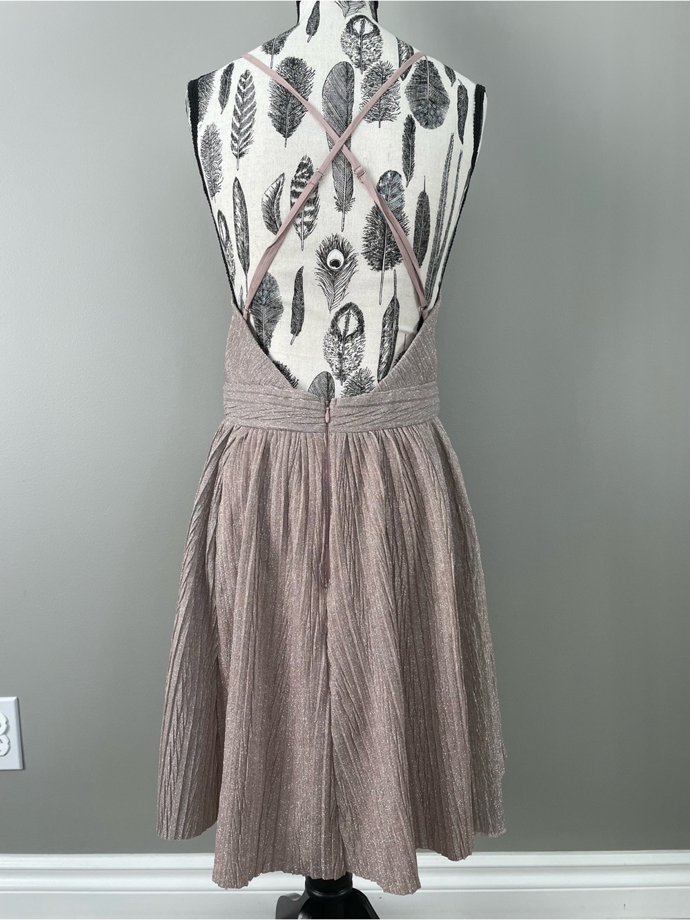 LUXXEL - Riley Pleated Mini Dress - Picture 8 of 10